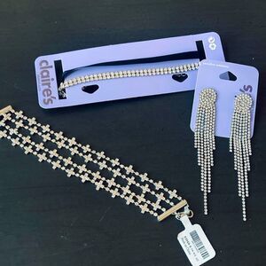 NWT 3-pc Sparkling Special Occasion Crystal Jewelry Set